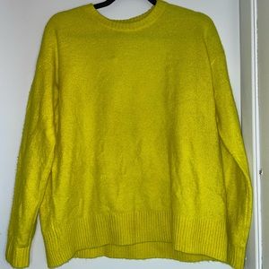 Lord & Taylor sweater, lime, Size S
